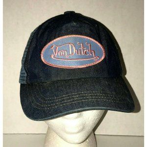 Von Dutch Blue And Pink Trucker Hat OSFM